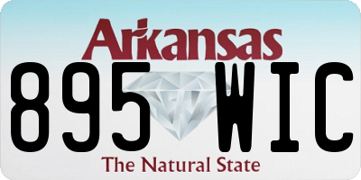 AR license plate 895WIC
