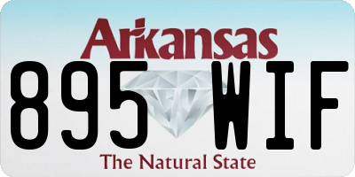 AR license plate 895WIF