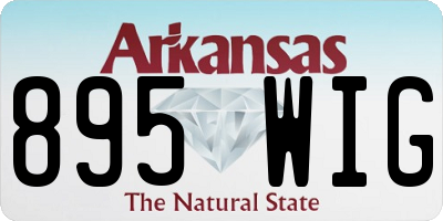 AR license plate 895WIG