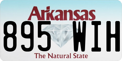 AR license plate 895WIH