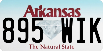AR license plate 895WIK