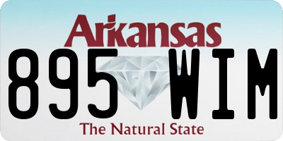 AR license plate 895WIM