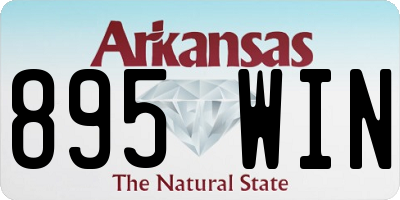 AR license plate 895WIN