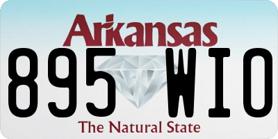 AR license plate 895WIO