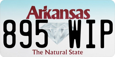 AR license plate 895WIP