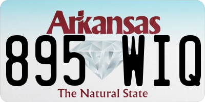 AR license plate 895WIQ