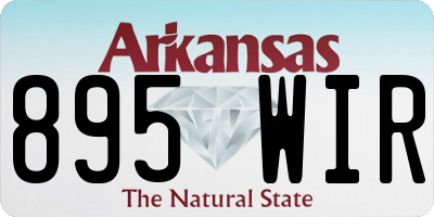 AR license plate 895WIR