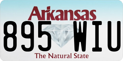AR license plate 895WIU