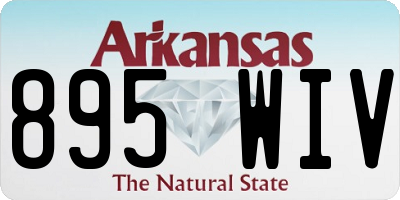 AR license plate 895WIV