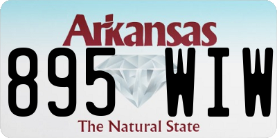 AR license plate 895WIW