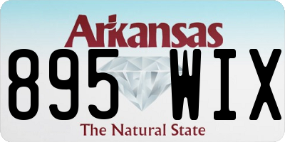 AR license plate 895WIX