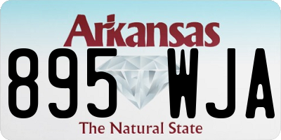 AR license plate 895WJA