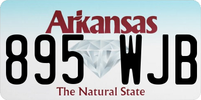 AR license plate 895WJB