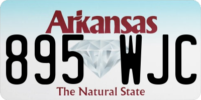 AR license plate 895WJC