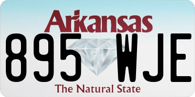AR license plate 895WJE