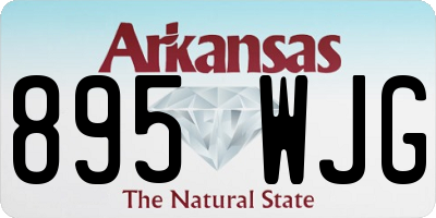 AR license plate 895WJG