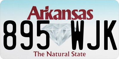 AR license plate 895WJK