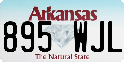 AR license plate 895WJL