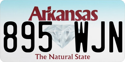 AR license plate 895WJN