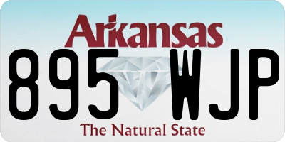 AR license plate 895WJP