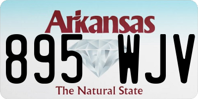 AR license plate 895WJV