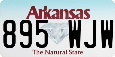 AR license plate 895WJW