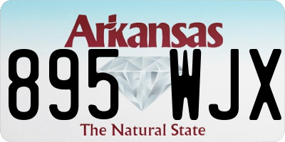 AR license plate 895WJX