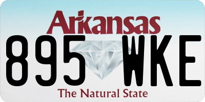 AR license plate 895WKE