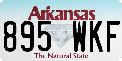 AR license plate 895WKF