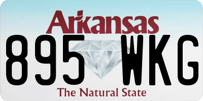 AR license plate 895WKG