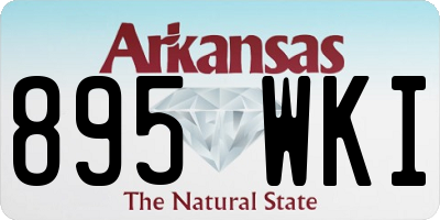AR license plate 895WKI