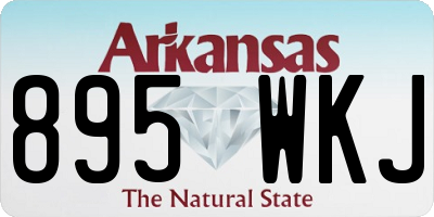AR license plate 895WKJ