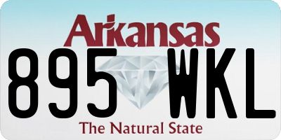 AR license plate 895WKL