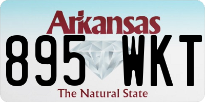 AR license plate 895WKT