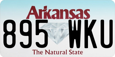 AR license plate 895WKU