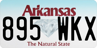 AR license plate 895WKX