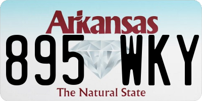 AR license plate 895WKY