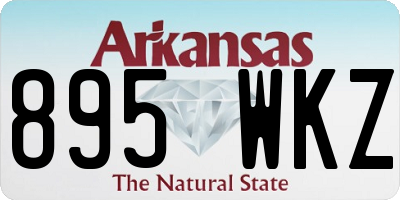AR license plate 895WKZ