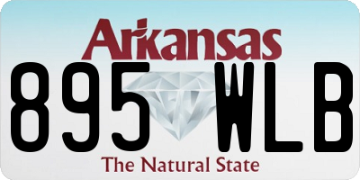 AR license plate 895WLB