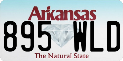 AR license plate 895WLD