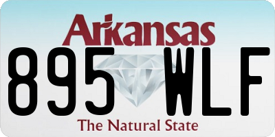 AR license plate 895WLF