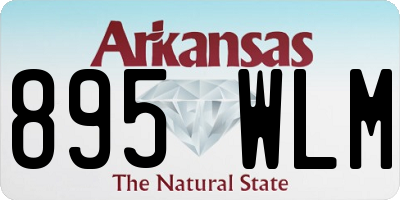 AR license plate 895WLM