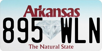 AR license plate 895WLN