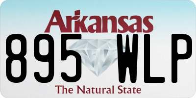AR license plate 895WLP