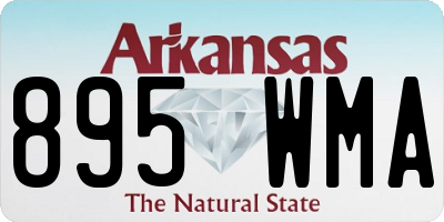 AR license plate 895WMA