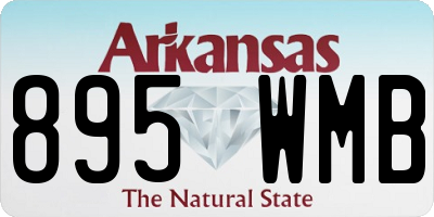 AR license plate 895WMB