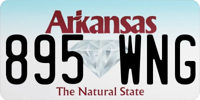 AR license plate 895WNG