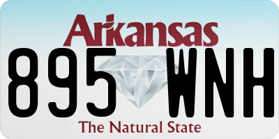 AR license plate 895WNH