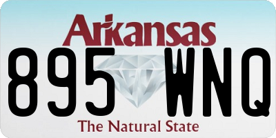 AR license plate 895WNQ
