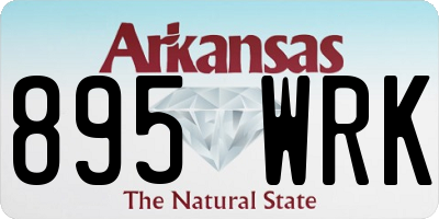 AR license plate 895WRK